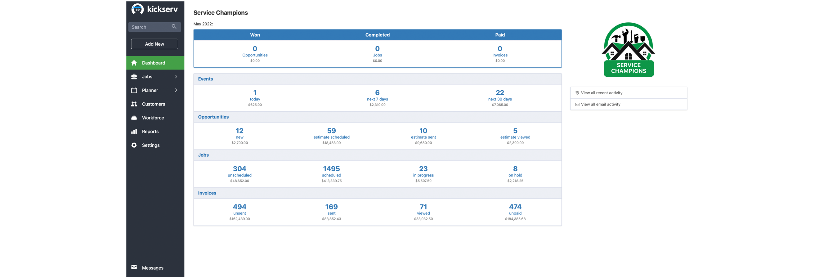 Take a Tour of Kickserv